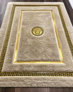 Royal Greek Golden Ivory Premium Rug – Washable & Non-Slip Area Carpet